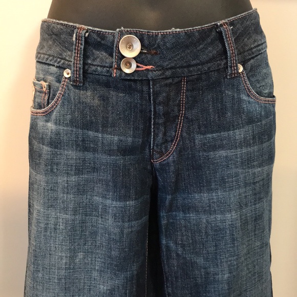 Parasuco denim cult low rise denim with pink stitching - Picture 3 of 16